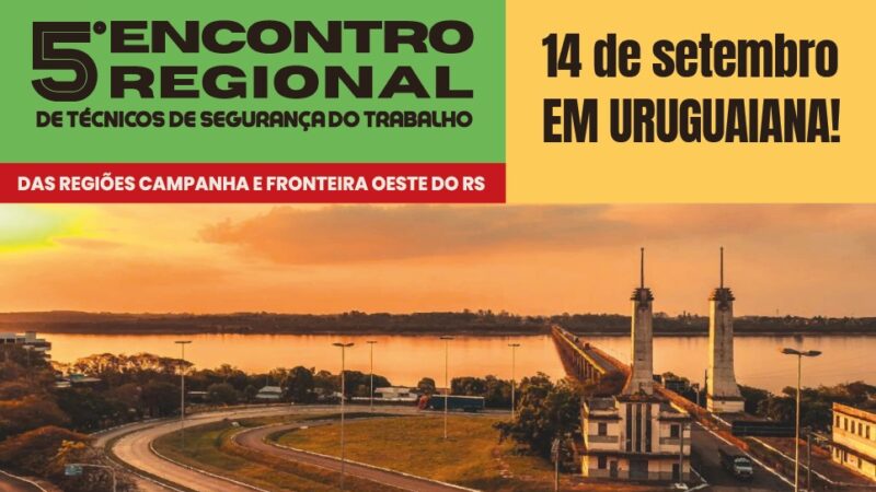 Encontro Regional de TSTs em Uruguaiana (14/09)