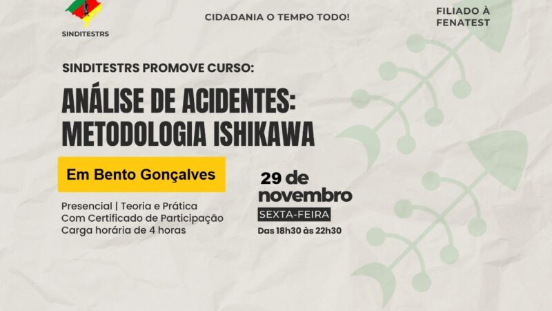 SINDITESTRS Promove Curso em Bento Gonçalves