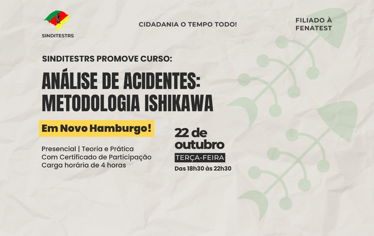 Curso Análise de Acidentes – Metodologia Ishikawa