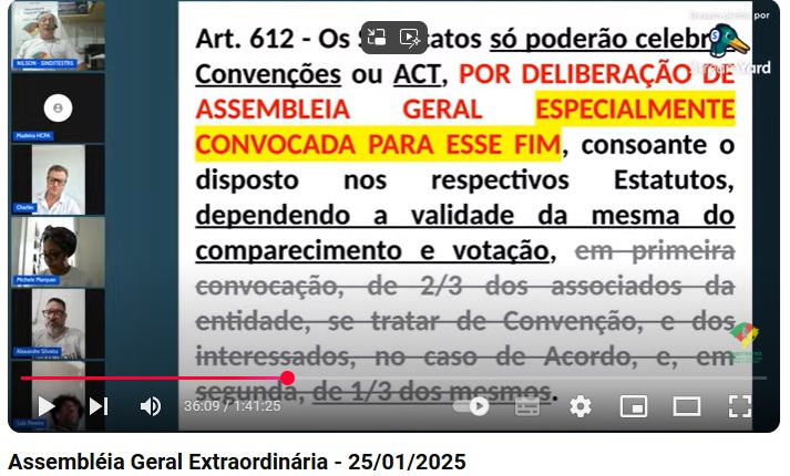 Definida a pauta da Categoria para 2025, AGORA É SÓ VOTAR.