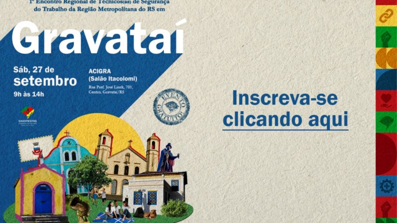 GRAVATAÍ – ENCONTRO REGIONAL DIA 27/09, SÁBADO