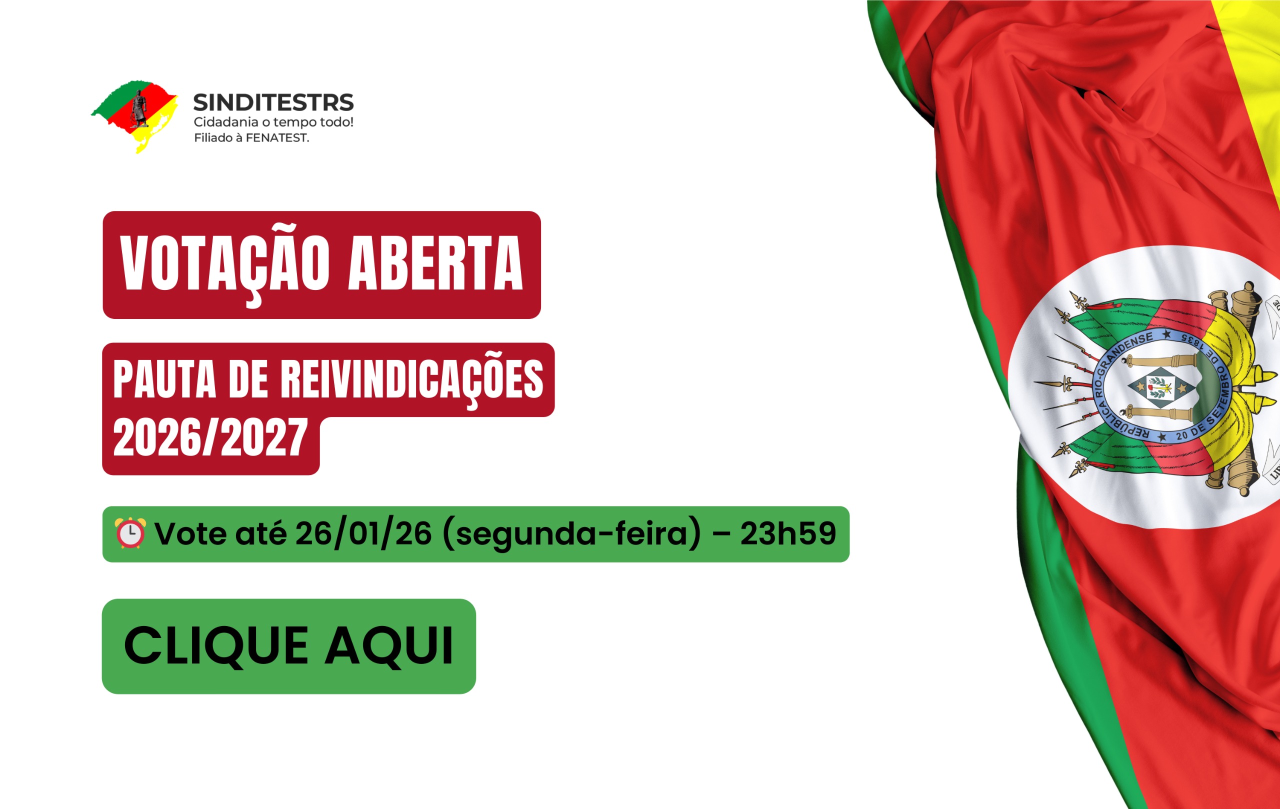 AGORA É VOTAR, VOTAR E VOTAR