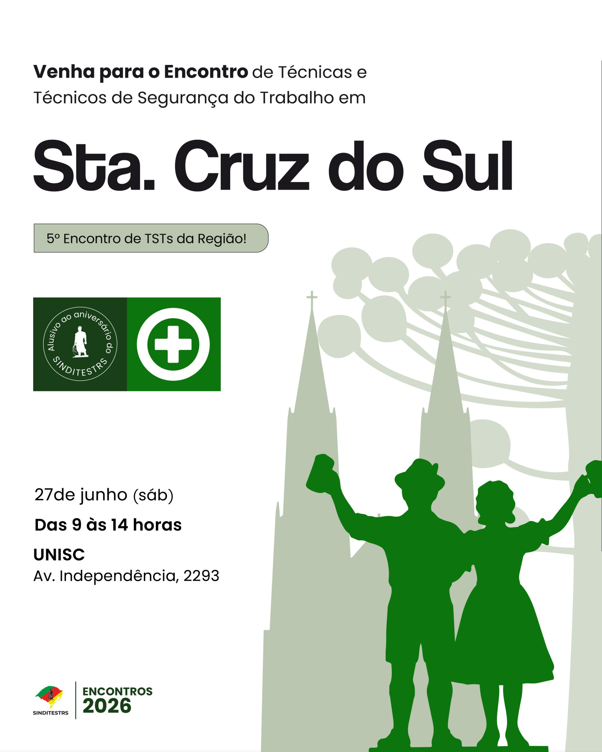 ENCONTRO DE TST’S EM SANTA CRUZ DO SUL – 27/06/2026