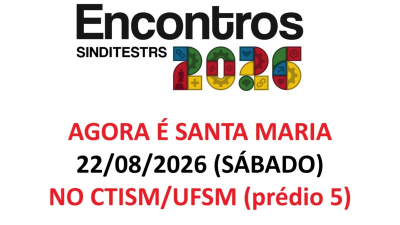 Encontro de TSTs em Santa Maria – 22/08/2026 (sábado)