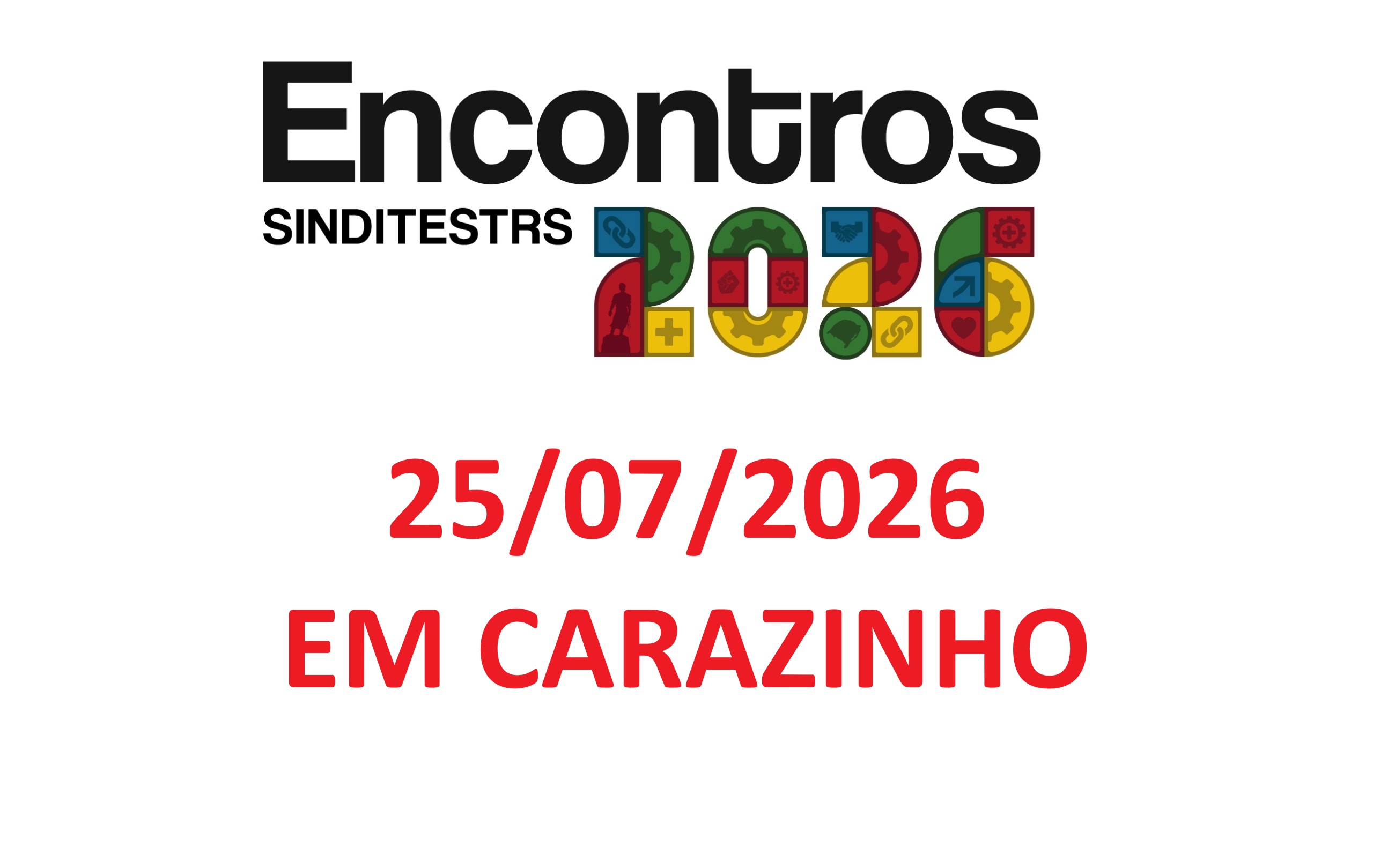 CARAZINHO SEDIARÁ ENCONTRO REGIONAL DE TST’S – 25/07/2026 (SÁBADO)